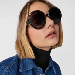 Square Bear sunglasses in black