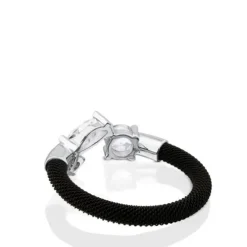 Steel and White Gold with Topaz Eklat Ring