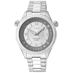 Steel Tender Time Watch with rotating bevel