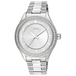 Steel T-Shine Watch with cubic zirconia