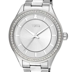 Steel T-Shine Watch with cubic zirconia