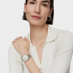 Steel T-Shine Watch with cubic zirconia