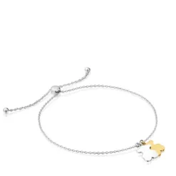 Sweet Dolls two-tone chain bear Bracelet