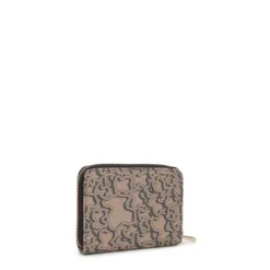 Taupe Change purse-cardholder Kaos Mini Evolution New