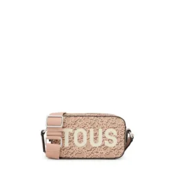 Taupe-colored Crossbody reporter bag Kaos Mini Evolution