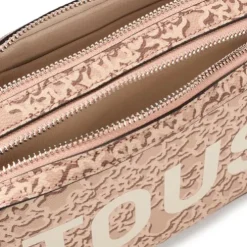Taupe-colored Crossbody reporter bag Kaos Mini Evolution