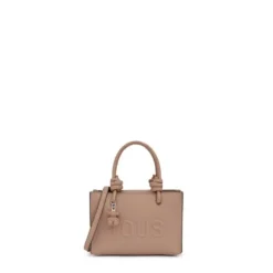 Taupe-colored horizontal Minibag TOUS La Rue New