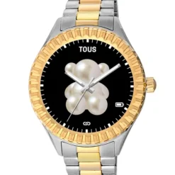 T-Bear Connect Smartwatch with steel and gold-colored IP steel wristband