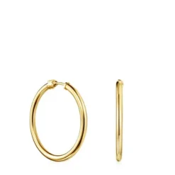 TOUS Basics large Earrings in Silver Vermeil