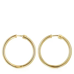 TOUS Basics large Earrings in Silver Vermeil