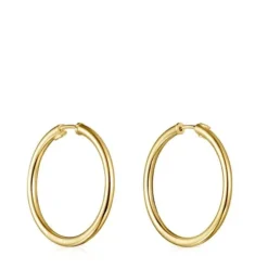 TOUS Basics large Earrings in Silver Vermeil