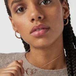 TOUS Basics small Earrings in Rose Silver Vermeil