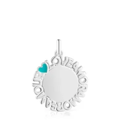 TOUS Crossword Amor Medallion Pendant