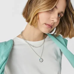 TOUS Crossword Amor Medallion Pendant