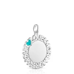 TOUS Crossword Amor Medallion Pendant