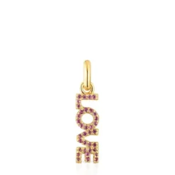 TOUS Crossword Love Pendant with amethyst