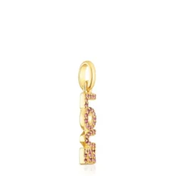 TOUS Crossword Love Pendant with amethyst