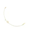 TOUS Hav bracelet in gold with circle and tsavorite gems