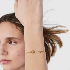TOUS Hav bracelet in gold with circle and tsavorite gems