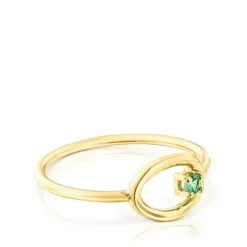 TOUS Hav ring in gold with tsavorite gems