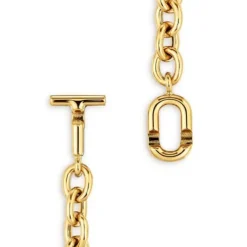 TOUS MANIFESTO chain bracelet with 18 kt gold plating over silver