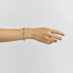 TOUS MANIFESTO chain bracelet with 18 kt gold plating over silver