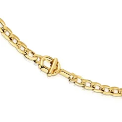 TOUS MANIFESTO curb chain Choker with 18kt gold plating over silver