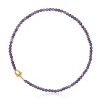TOUS MANIFESTO Necklace with 18kt gold plating over silver with amethyst