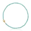 TOUS MANIFESTO Necklace with 18kt gold plating over silver with amazonite