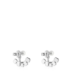 TOUS Mini Color Earrings in Silver with Gemstones 2,2cm.