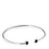 TOUS Mini Onix Bracelet in Silver with Onyx 5,5cm