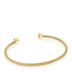 TOUS Nocturne Bracelet in Silver Vermeil with Diamonds 0,5cm motif