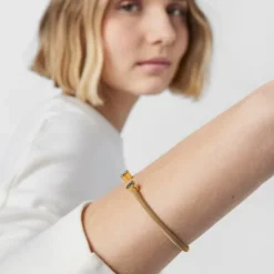 TOUS Nocturne Bracelet in Silver Vermeil with Diamonds 0,5cm motif