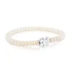TOUS Sweet Dolls bear Bracelet with pearls and Silver Bear motif
