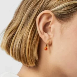 TOUS Vibrant Colors Earring with carnelian and colored enamel