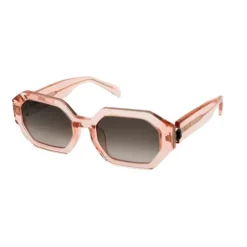 Transparent pink Sunglasses TOUS Geometric