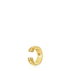 Triple Earcuff with 18kt gold plating over silver Gloss