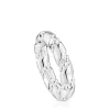 Twisted large silver Ring