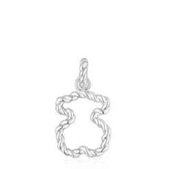Twisted Pendant with bear silhouette