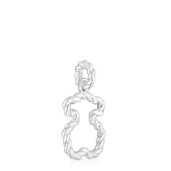 Twisted Pendant with bear silhouette