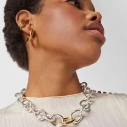 Two-tone Hav XL ring Necklace
