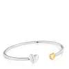 Two-tone heart Bangle My Other Half
