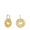 Two-tone hoop earrings Miranda