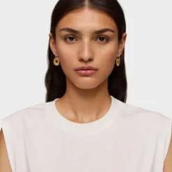 Two-tone hoop earrings Miranda