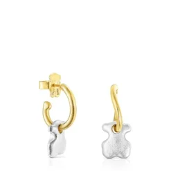 Two-tone Luah bear Earrings