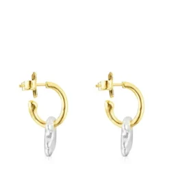 Two-tone Luah bear Earrings