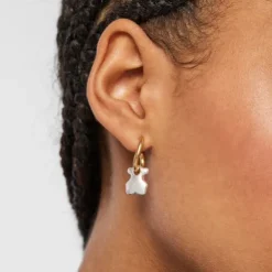 Two-tone Luah bear Earrings