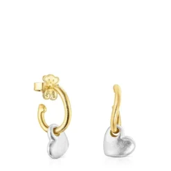 Two-tone Luah heart Earrings