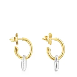 Two-tone Luah heart Earrings