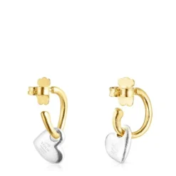 Two-tone Luah heart Earrings